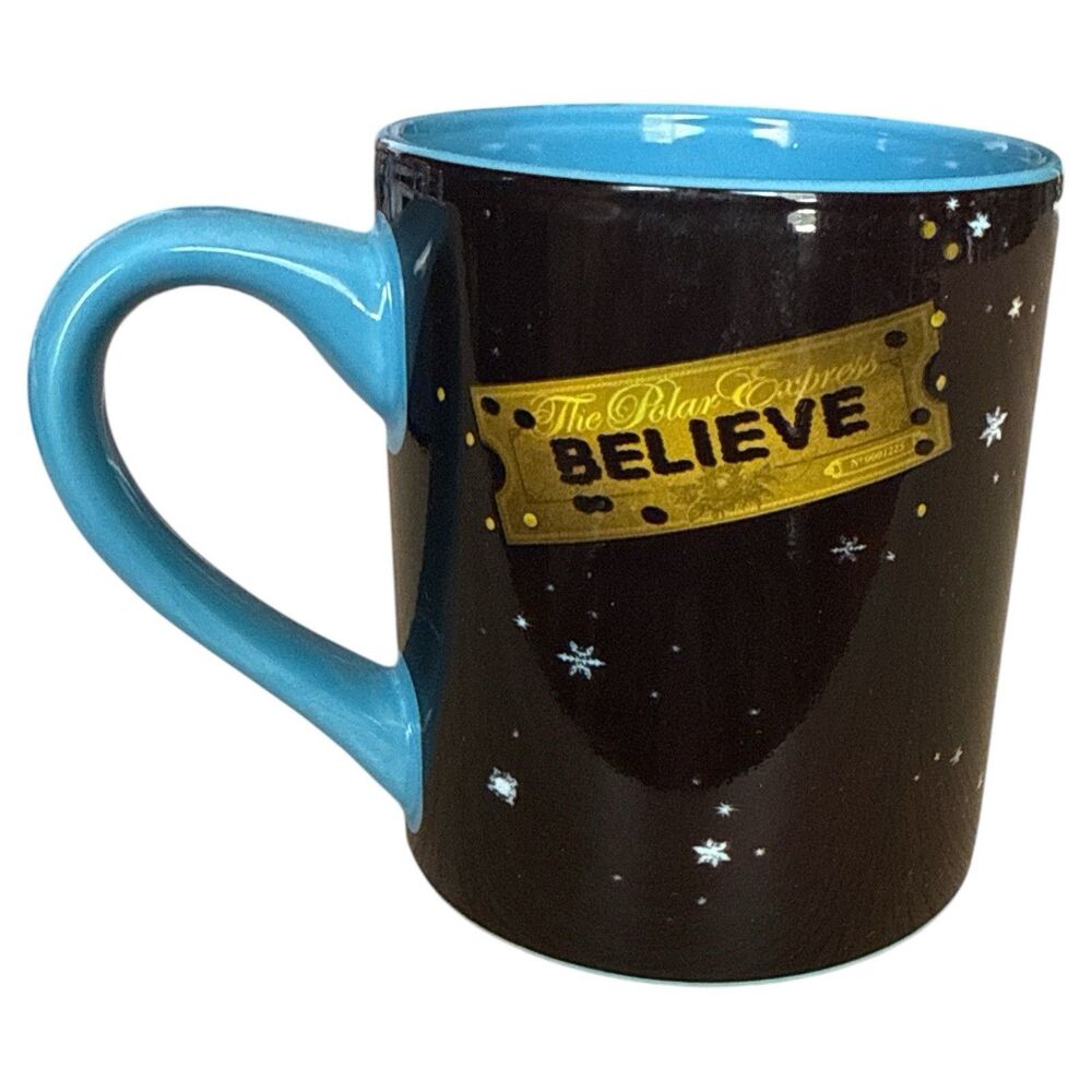 Polar Express “Believe” 14oz Heat Reveal Ceramic Mug Magic Train